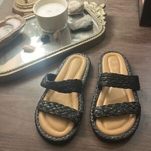 Braided sandals
